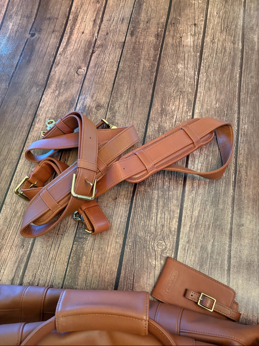 MINT! Coach Vintage Leather 503 Cabin Bag, Large, British Tan - Picture 6 of 14